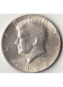 1965 Stati Uniti mezzo dollaro in argento Kennedy Q/Fdc